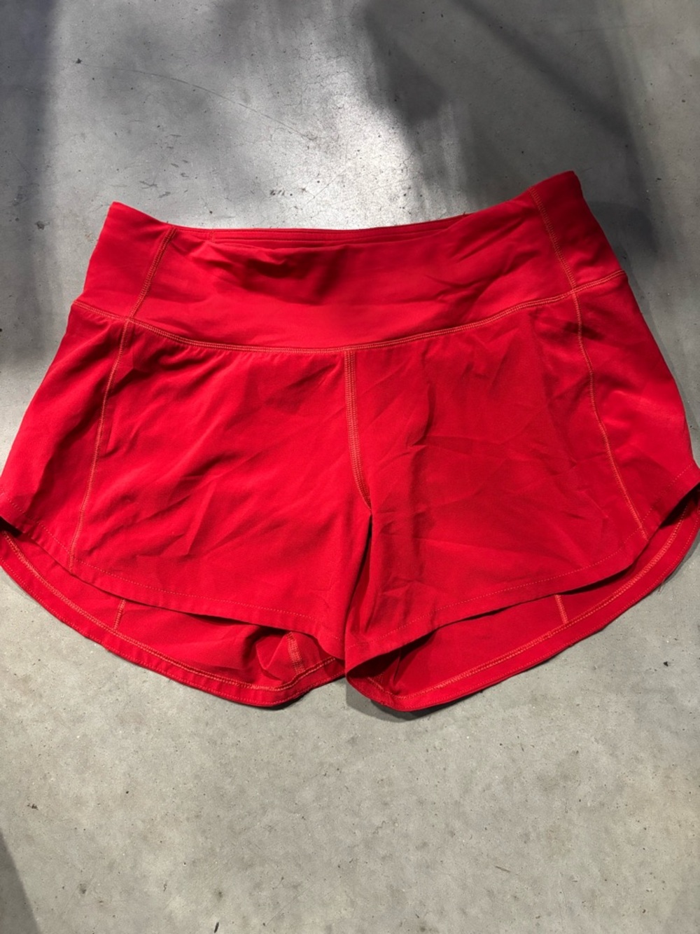 Red Lululemon Active Running Shorts